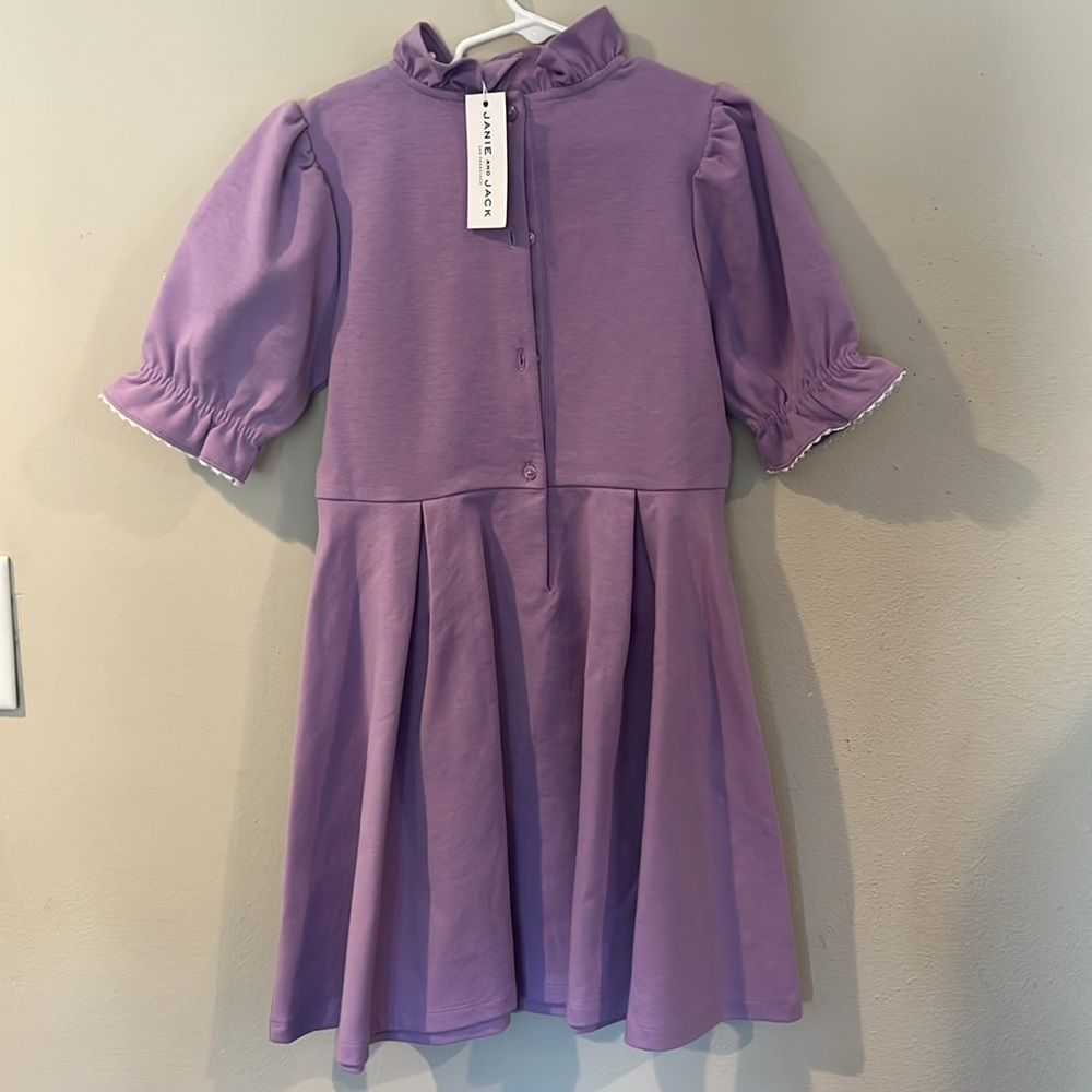 NWT Janie and Jack girls size 10 purple dress - Picture 3 of 4